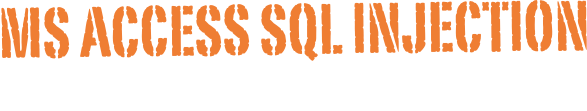 MS Access SQL Injection
Cheat Sheet - Version 0.2